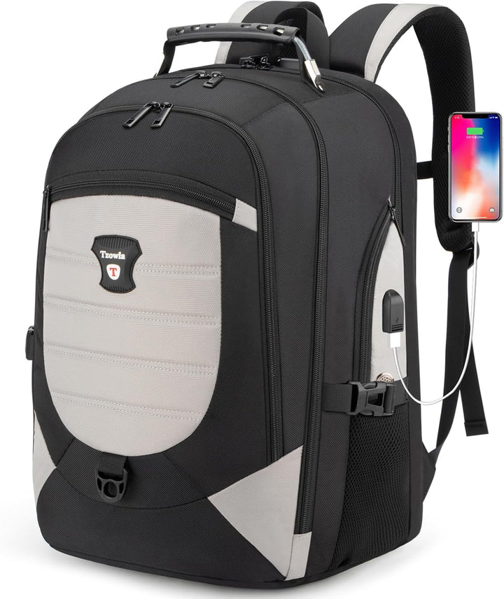 Komfortowy plecak studencki/biznesowy 17.3", wodoodporny. Z portem USB, organizerem i ochroną antykradzieżową.
