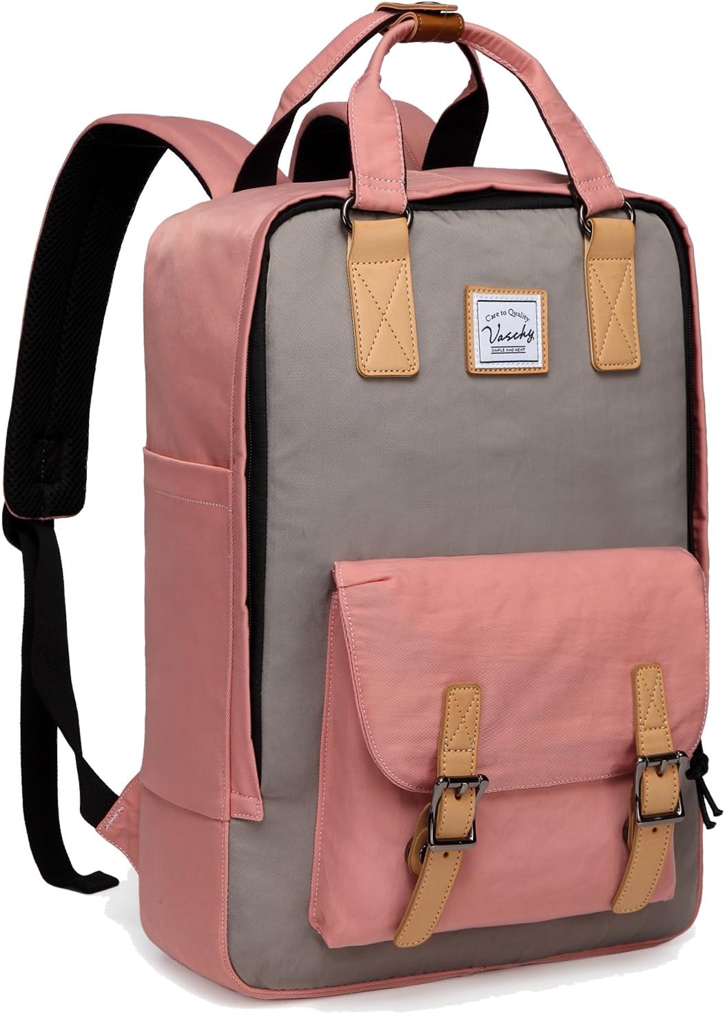 Miejski plecak vintage na laptopa 15.6 cala. Wodoodporny z organizerem, uniwersalny unisex.
