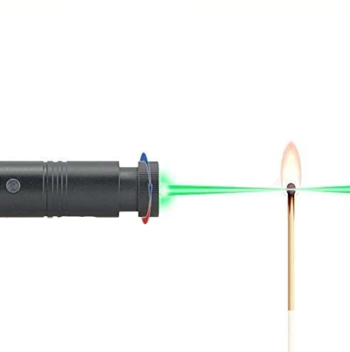 Mocny zielony wskaźnik laserowy, wytrzymała aluminiowa konstrukcja, wiązka dalekiego zasięgu do różnych zastosowań i aktywności plenerowych