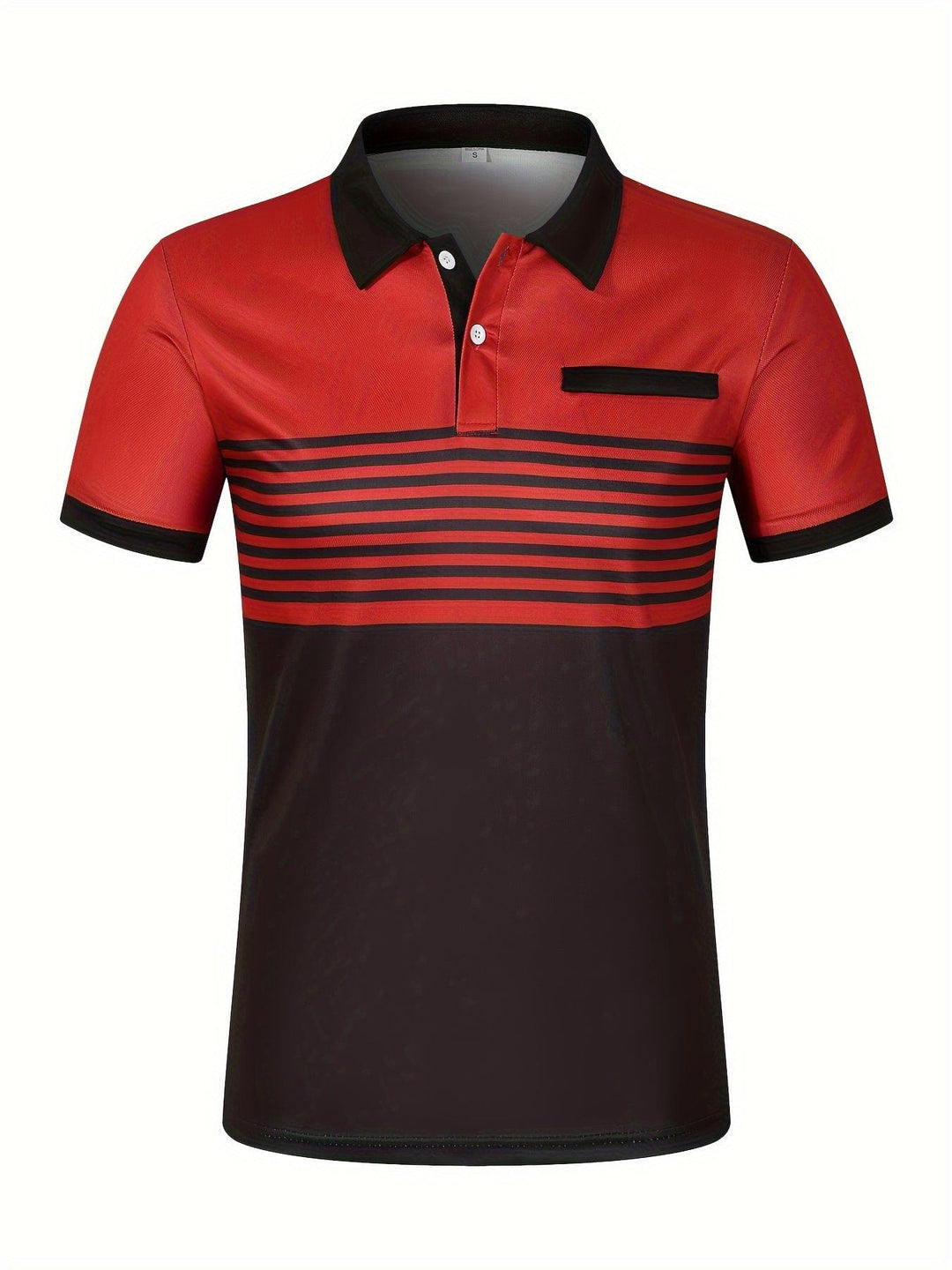 Męska letnia koszulka polo w paski - elegancka i swobodna na lato, idealna do aktywności na świeżym powietrzu.