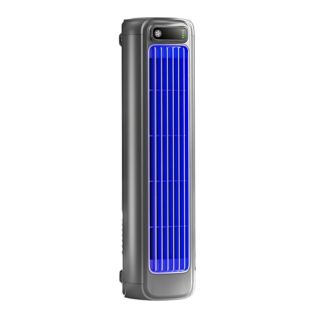 Przenośny klimatyzator USB z baterią 12h, idealny do chłodzenia w biurze i domu. Kompaktowy, bezprzewodowy.