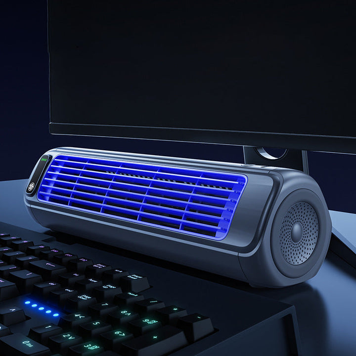 Kompaktowy klimatyzator przenośny USB, zapewnia komfortowe chłodzenie latem. Akumulatorowy, cichy wentylator.