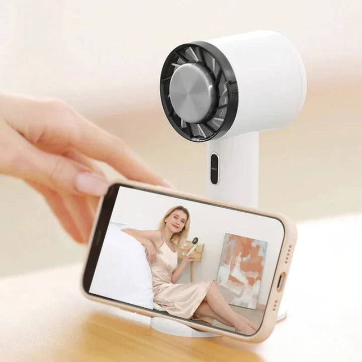 Wentylator biurkowy USB, ładowalny i przenośny, z 3 prędkościami, do chłodzenia Home Office.