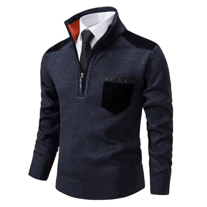 Męski sweter z miękkiej bawełny, nowoczesny krój, idealny do eleganckiego i wygodnego wyglądu. Dostępny w wielu kolorach.