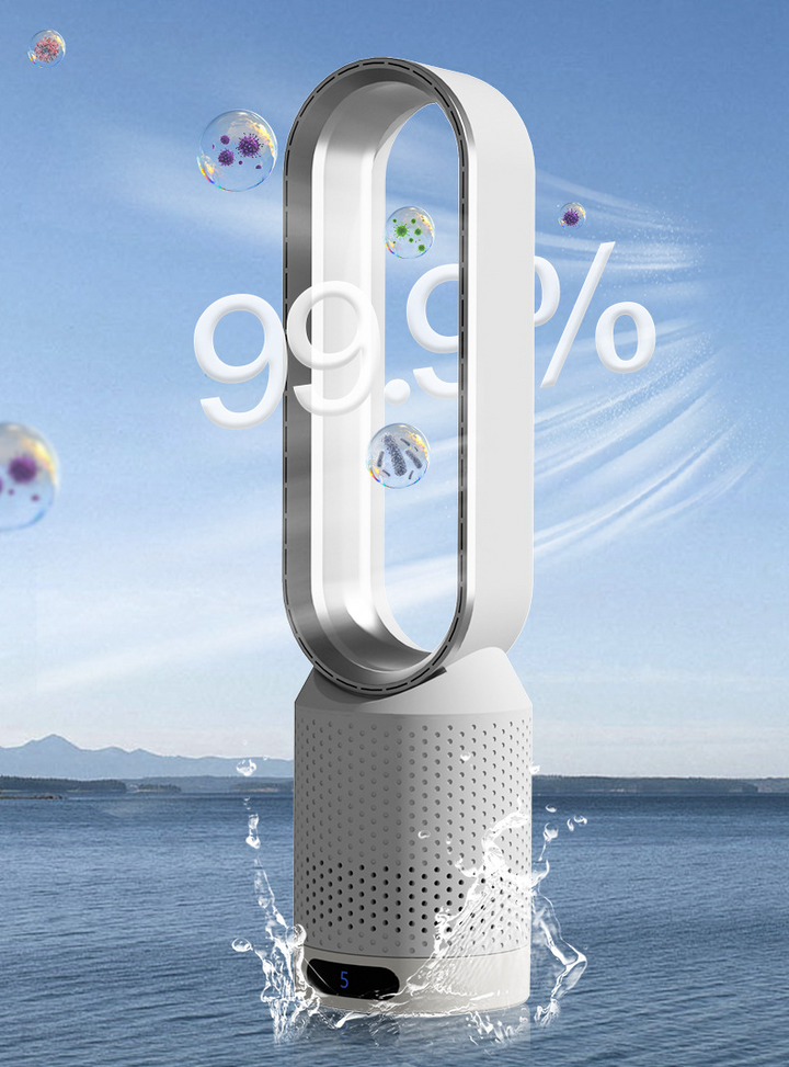 Klimatyzator AirPure 3w1 w niebieskim kolorze, idealny do pokoju dziecięcego lub biura