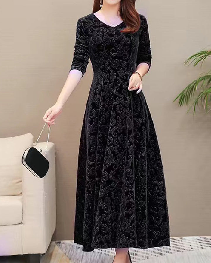 Elegancka sukienka damska Margaret - krój A-line, prezentacja produktu
