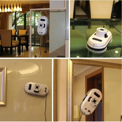 Inteligentny robot do mycia okien, skuteczne automatyczne czyszczenie, AI do nieskazitelnych szyb.