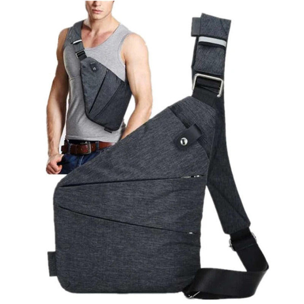 Antykradzieżowa torba na ramię dla mężczyzn, ergonomiczny design, wodoodporny materiał, liczne przegródki, stylowy kolor.