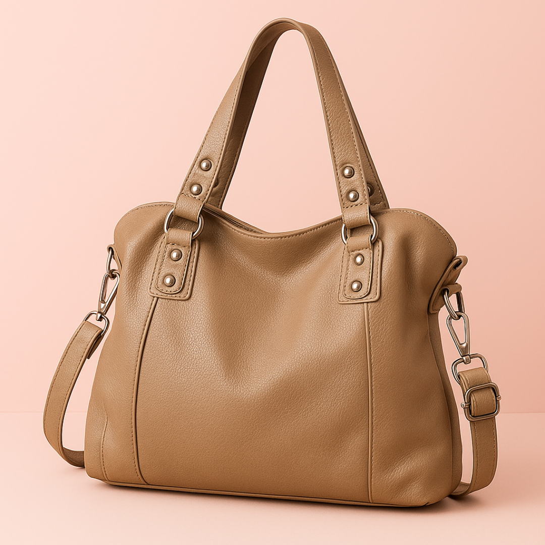 "Sac cabas en cuir PU souple noir, élégant et spacieux, avec fermeture zippée et bandoulière pour un style pratique."