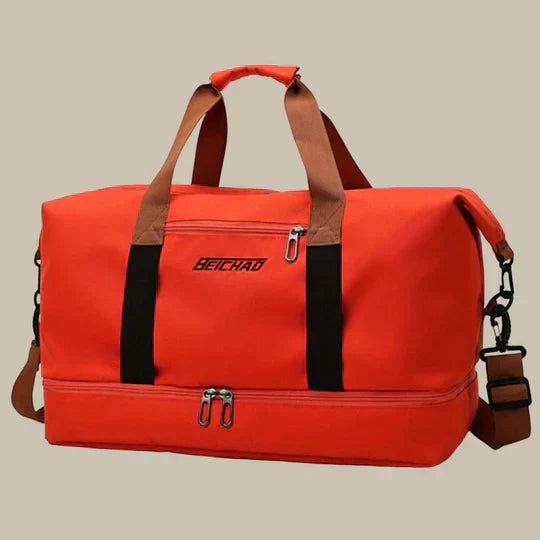 Męska torba sportowa, elegancka, przestronna, z licznymi przegrodami, regulowany pasek na ramię, różne kolory.