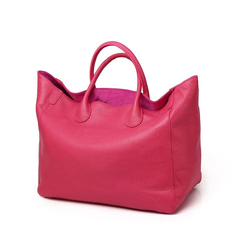 Torebka shopper bag ze skóry naturalnej, duża, w kolorze niebieskim, przestronna i elegancka dla kobiet, idealna na co dzień.