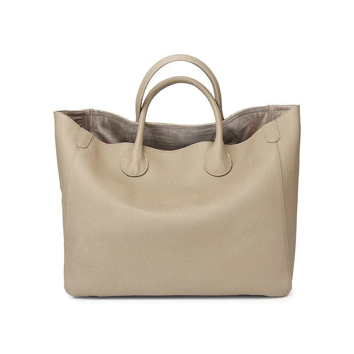 Torebka shopper bag ze skóry naturalnej, duża, w kolorze niebieskim, przestronna i elegancka dla kobiet, idealna na co dzień.