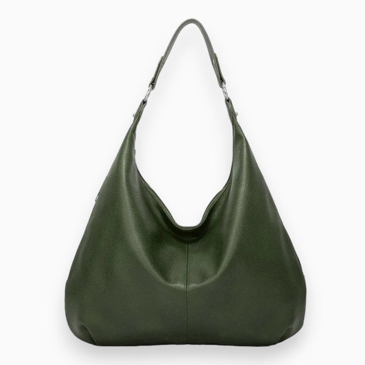 Szykowna i przestronna torebka hobo ze skóry wielbłądowej, o elastycznym i nowoczesnym designie, idealna na akcesoria dla miejskich i eleganckich kobiet.