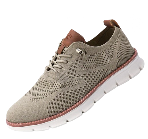Męskie sneakersy ortopedyczne, cholewka z oddychającej siateczki, perforowana podeszwa, nowoczesny styl dla miejskiego komfortu