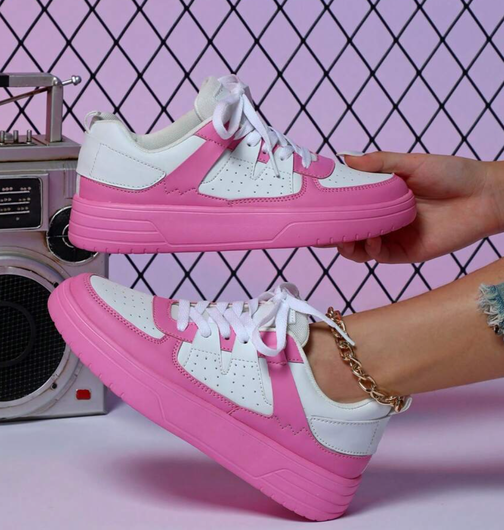 Damskie trampki Sylviane, wzory leopard, żywe kolory niebieski, żółty, czerwony, oryginalny styl i optymalny komfort