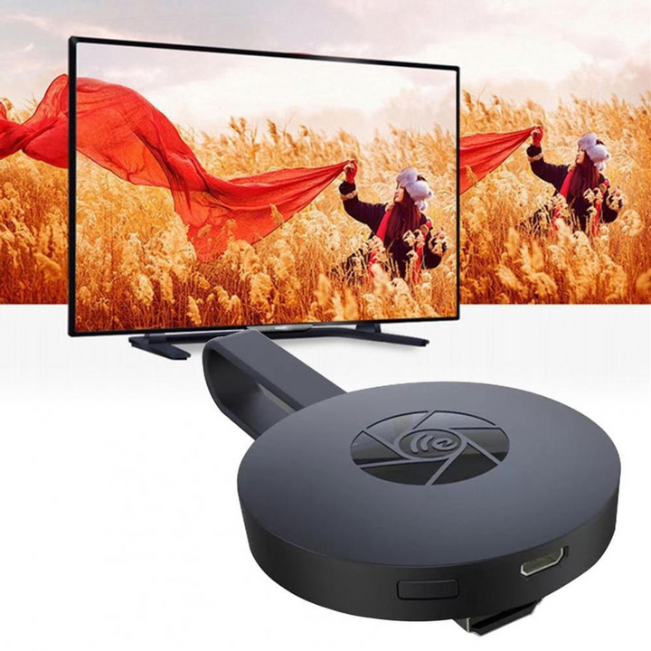 Kompaktowy Smart TV Stick multimedialny, nowoczesny design, złącze HDMI, natychmiast zmienia telewizor w smart TV, łatwy w instalacji