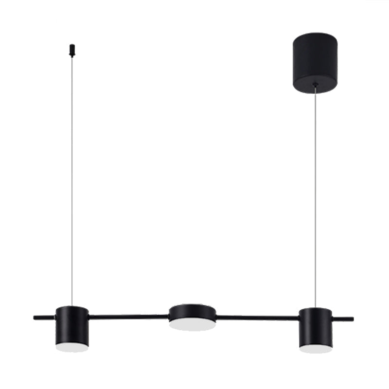 Nowoczesna czarno-złota lampa wisząca LED z aluminium, elegancka i minimalistyczna, idealna do współczesnego wnętrza, z 3 lub 5 światłami