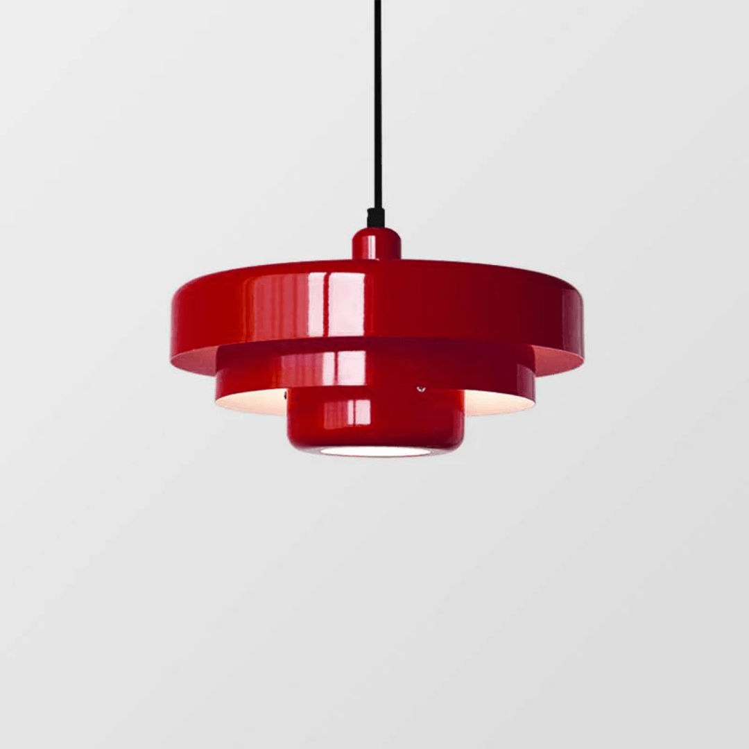 Wisząca lampa LED vintage, szkło i metal, ciepłe światło 2700K, elegancki design do ciepłego wnętrza.