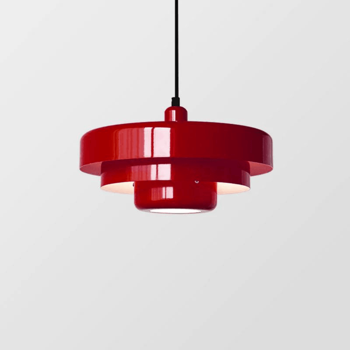 Wisząca lampa LED vintage, szkło i metal, ciepłe światło 2700K, elegancki design do ciepłego wnętrza.
