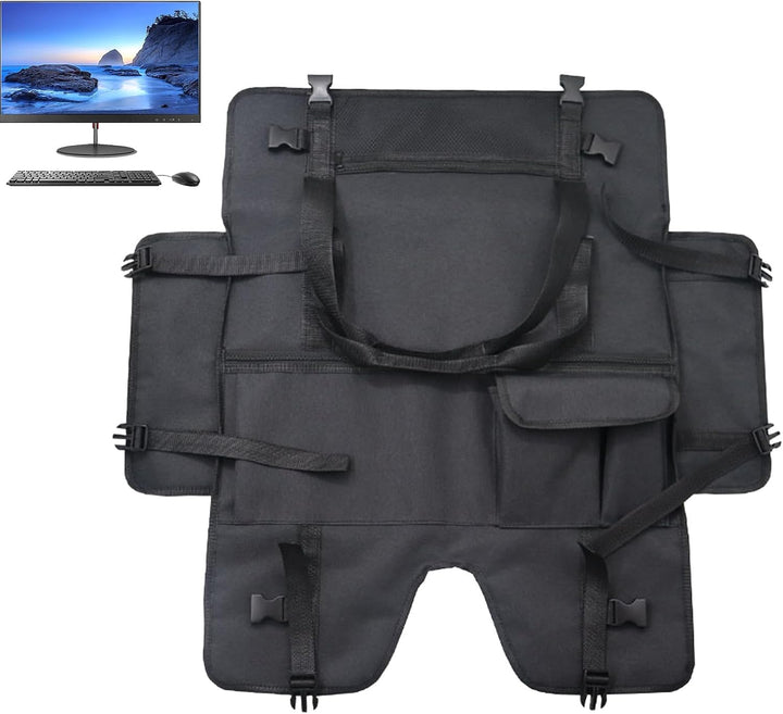 Eleganckie szare etui Veynor na monitor, pełna ochrona wyświetlacza w podróży.
