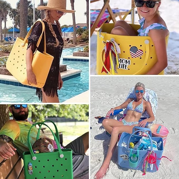 Wodoodporna torba plażowa EVA, lekka, idealna na wakacje i basen.