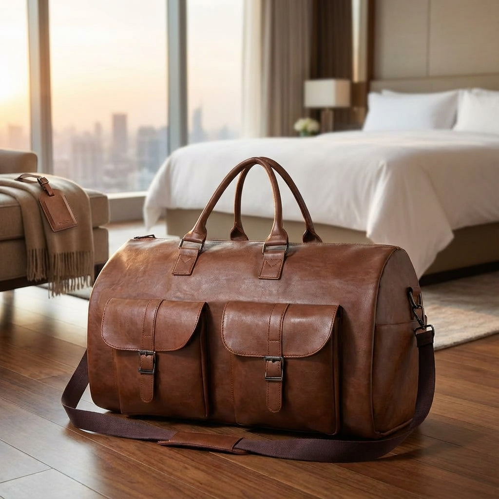 Torba podróżna unisex Carrylux Weekender z komorą na buty, idealna na weekend. Stylowy i praktyczny bagaż.