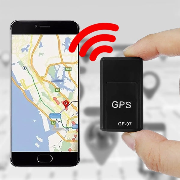 Czarny kompaktowy lokalizator GPS, dyskretny design, lokalizacja w czasie rzeczywistym, idealny do pojazdów i przedmiotów osobistych.