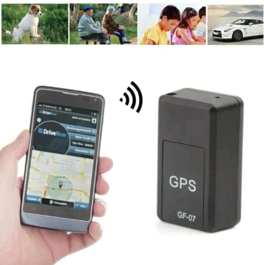 Kompaktowy, czarny, magnetyczny lokalizator GPS bez abonamentu, ze wbudowanym magnesem, precyzyjne śledzenie pojazdów, łatwa instalacja.