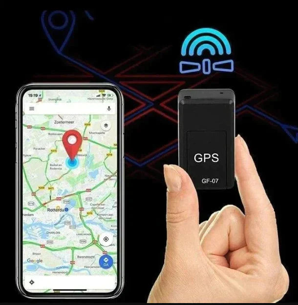 Kompaktowy, czarny, magnetyczny lokalizator GPS bez abonamentu, ze wbudowanym magnesem, precyzyjne śledzenie pojazdów, łatwa instalacja.