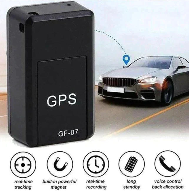 Kompaktowy, czarny, magnetyczny lokalizator GPS bez abonamentu, ze wbudowanym magnesem, precyzyjne śledzenie pojazdów, łatwa instalacja.