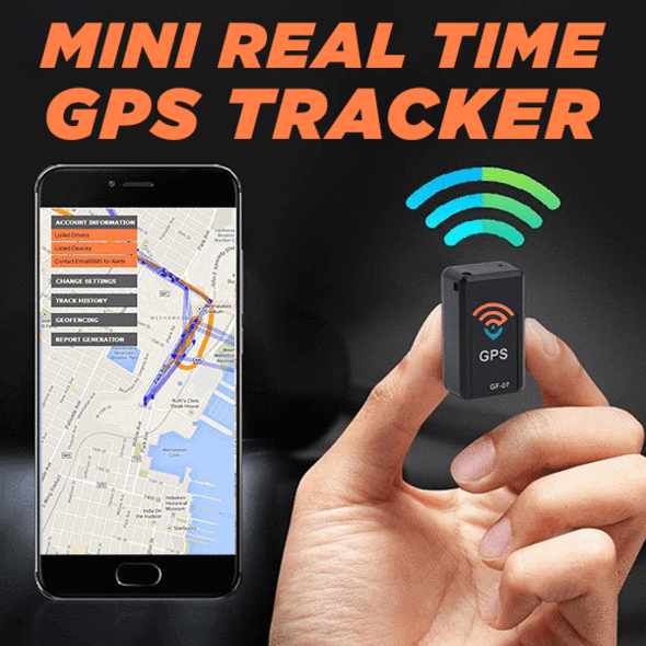 Czarny, kompaktowy, magnetyczny mini lokalizator GPS do śledzenia w czasie rzeczywistym na metalowej powierzchni, idealny do bezpieczeństwa i dyskrecji