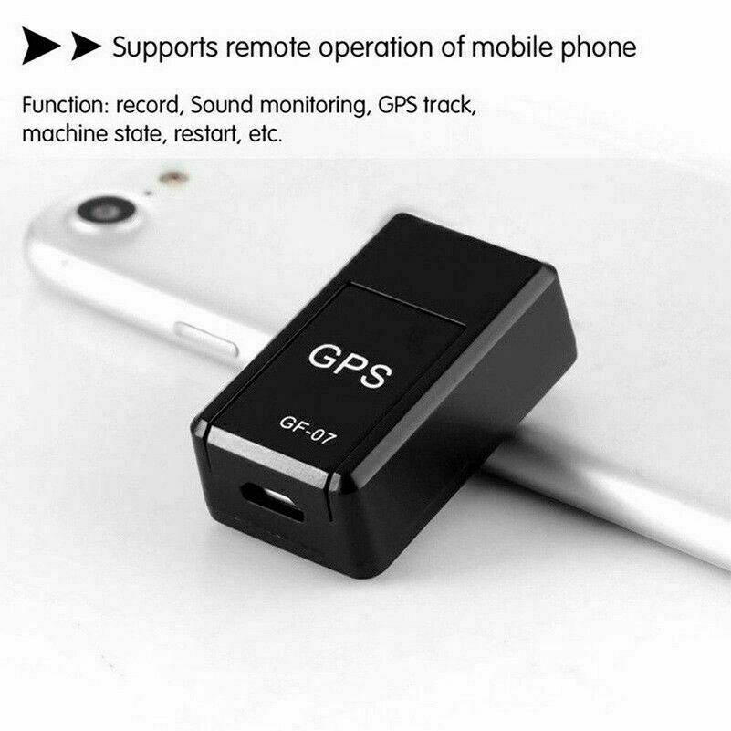 Czarny, kompaktowy, magnetyczny mini lokalizator GPS do śledzenia w czasie rzeczywistym na metalowej powierzchni, idealny do bezpieczeństwa i dyskrecji