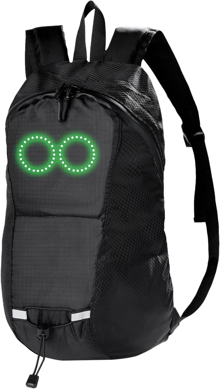 Plecak LED Nexora, front, świecący panel, uniseks, wodoodporny, idealny na rower.