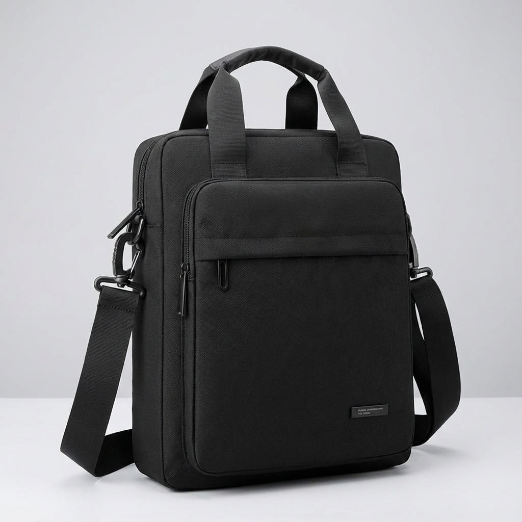 Elegancka torba biznesowa Vaylor typu messenger na ramię, z organizerem, praktyczna do pracy i na podróże.