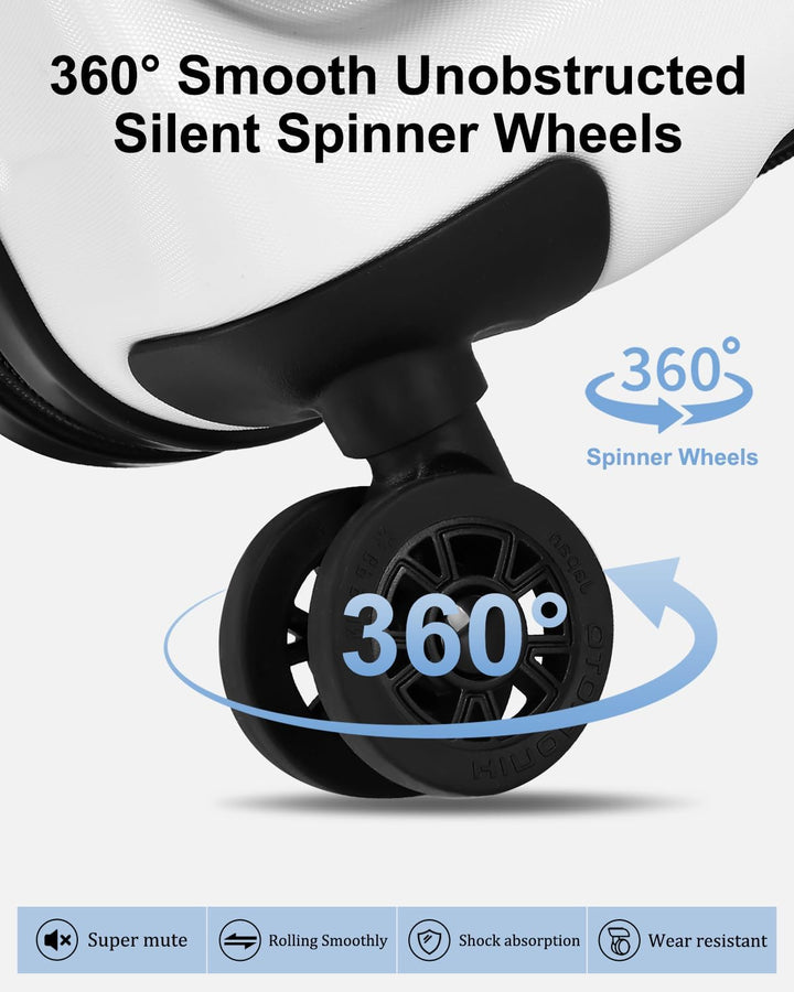Wytrzymały bagaż twardy uniseks, rozszerzalny, z kółkami. Bezpieczeństwo zapewnia zamek TSA.