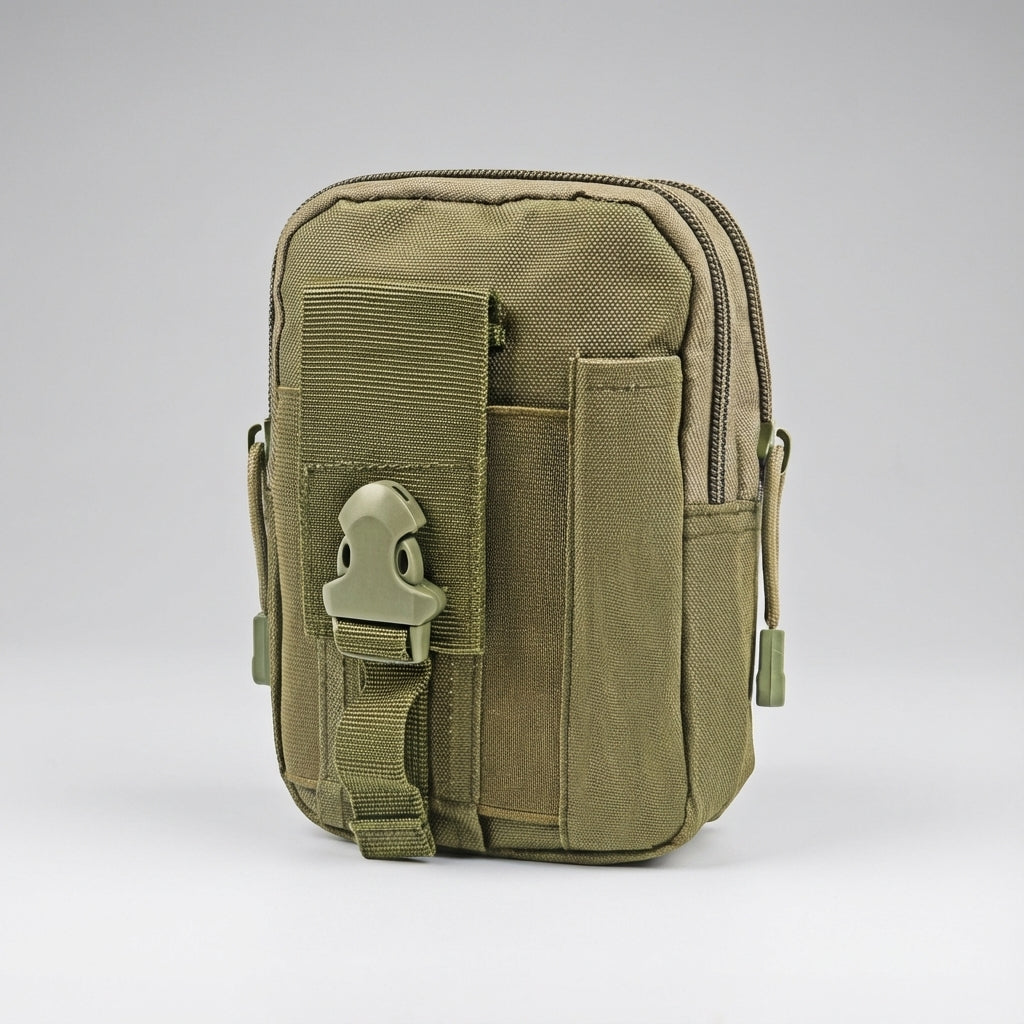 Modułowe etui taktyczne MOLLE do paska. Saszetka survivalowa i outdoorowa, idealna jako organizer EDC. Wytrzymała.
