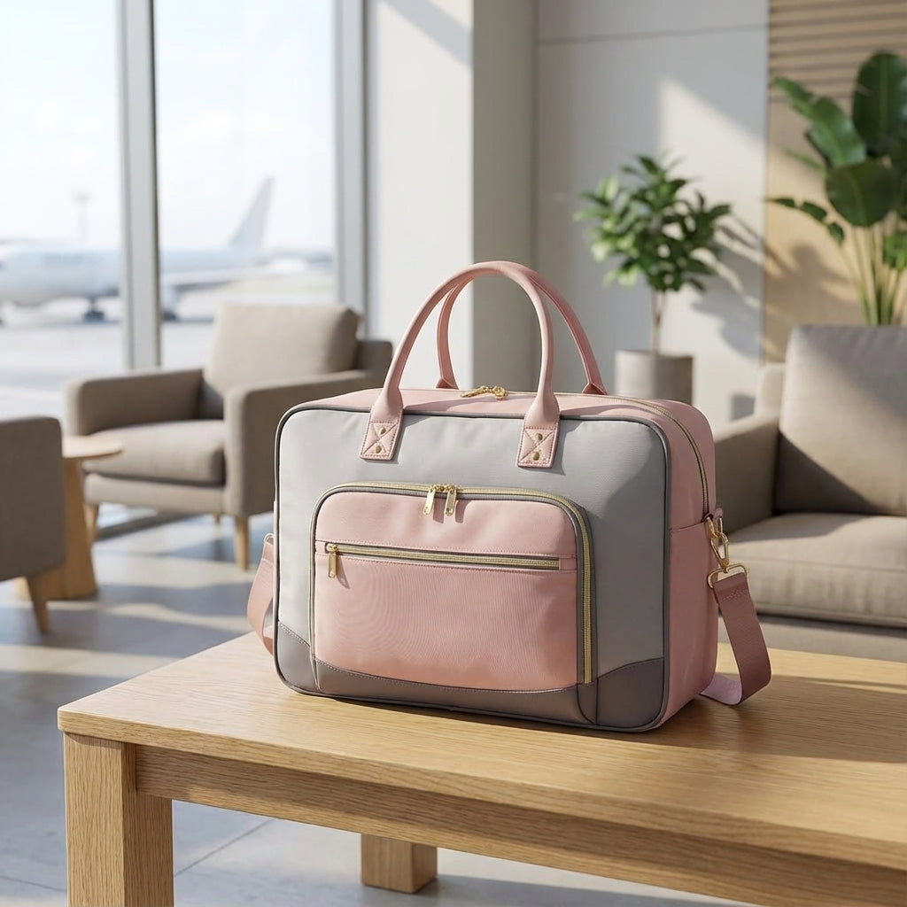Unisex 4-częściowy zestaw podróżny CarrySmart: torba, kosmetyczka i pokrowce do organizacji bagażu podręcznego.