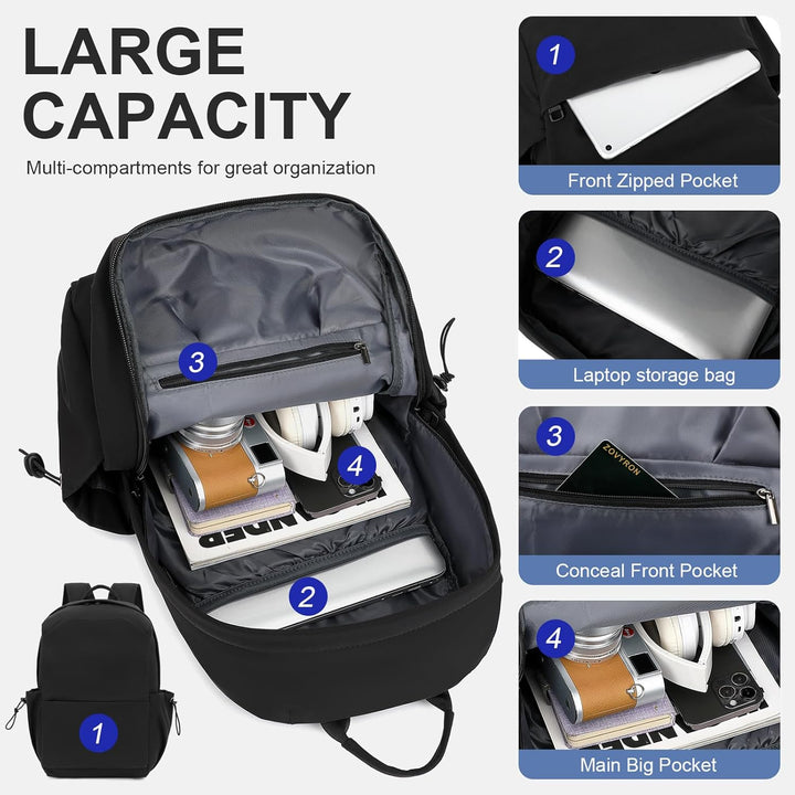 Plecak TravelPro na laptopa 15.6", wodoodporny, lekki, z ergonomicznym designem.