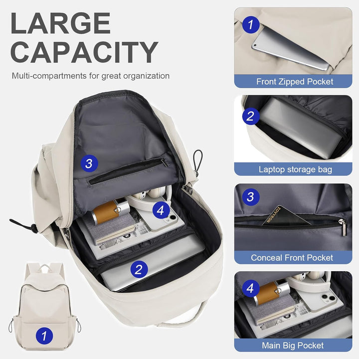 Czarny TravelPro plecak na laptopa 15,6", wodoodporny, idealny do szkoły.