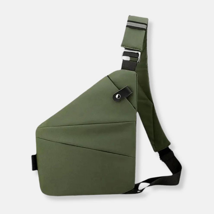 Saszetka crossbody wodoodporna, antykradzieżowa. Unisex, z organizerem na drobiazgi.