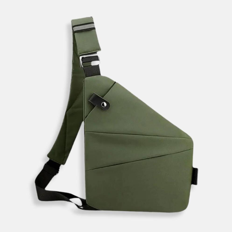 Bezpieczna torba unisex do miasta. Wodoodporna, antykradzieżowa, z regulowanym paskiem.