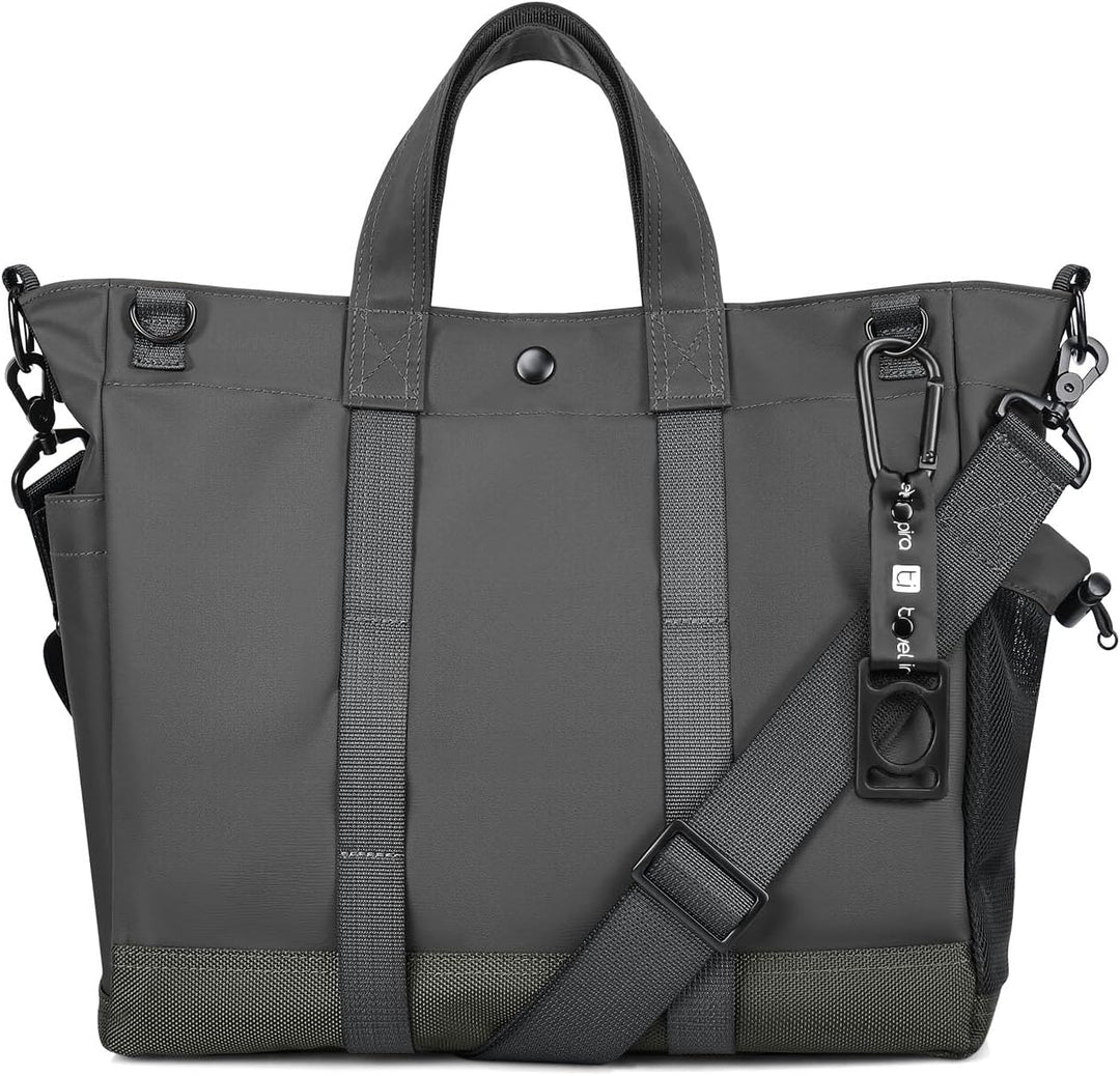 Unisex torba na laptopa 15,6 cala MetroCarry, szara, z wieloma przegrodami, idealna do pracy i podróży.