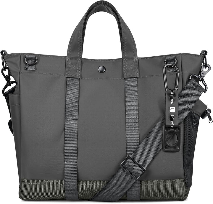 Unisex torba na laptopa 15,6 cala MetroCarry, szara, z wieloma przegrodami, idealna do pracy i podróży.