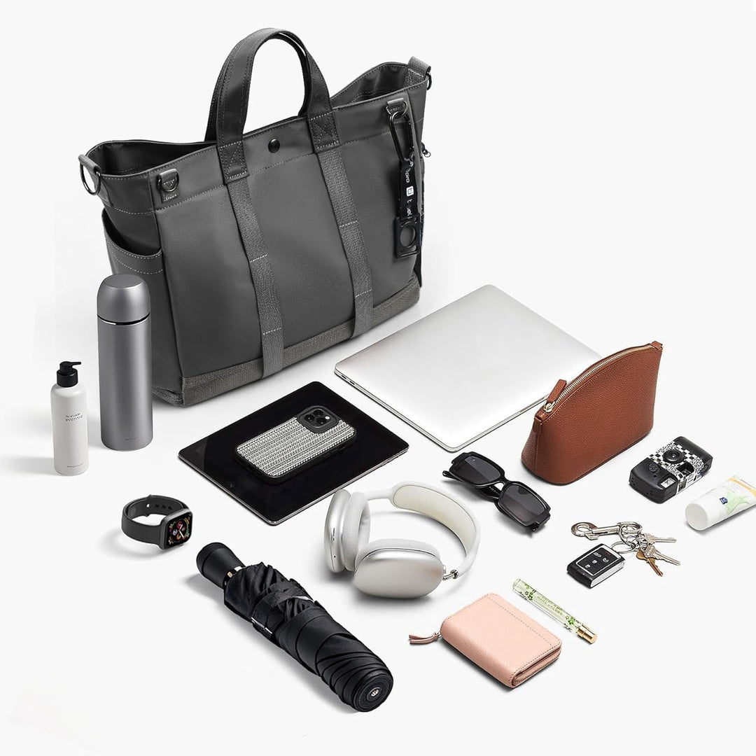 Zielona torba unisex na laptopa 15,6 cala, wieloprzegrodowa, z regulowanym paskiem, styl i wygoda.