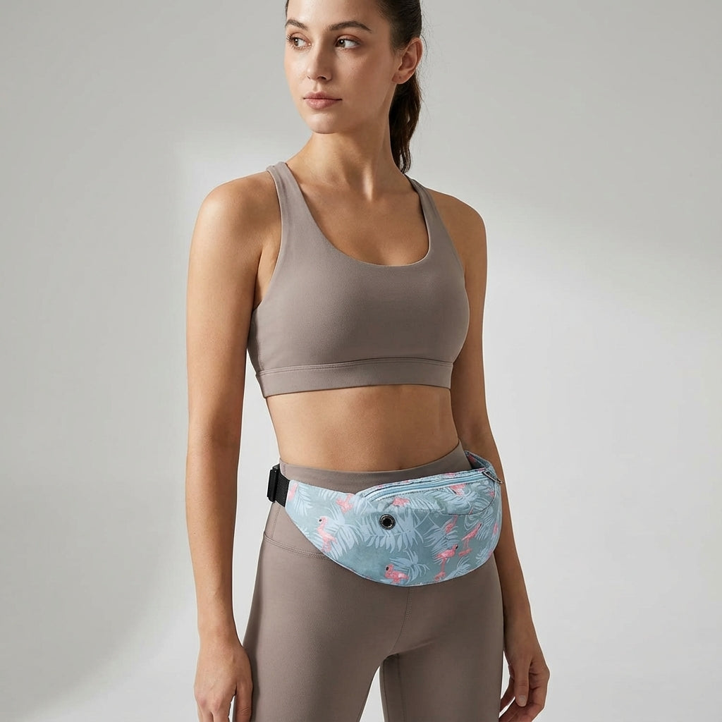 Unisex sportowa nerka wodoodporna z poliestru. Praktyczna saszetka na pas na telefon. Idealna torba podróżna Carryza.
