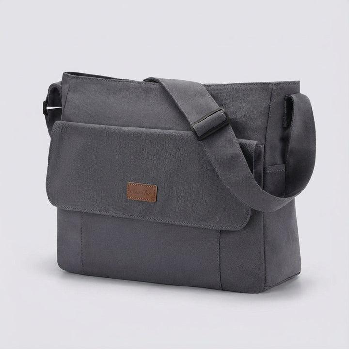 Elegancka torba na ramię na laptopa 15,6 cala z przegrodami, bezpieczna torba na dokumenty i sprzęt elektroniczny.