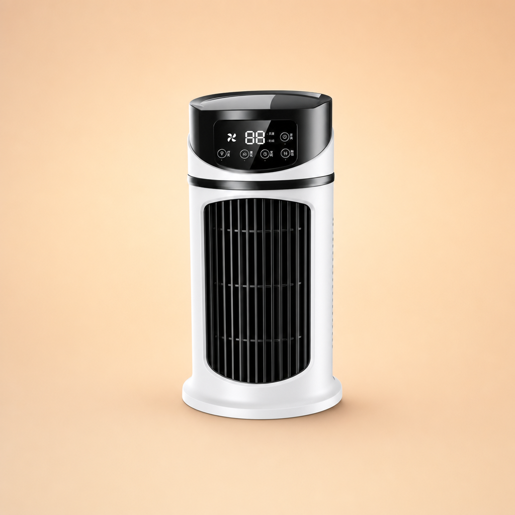 Uniwersalny klimator biurkowy USB 3w1. Chłodzi, nawilża i wentyluje powietrze. Idealny do biura i domu.