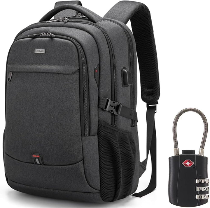 Uniwersalny plecak podróżny na laptopa z USB, wodoodporny, idealny do miasta i pracy.