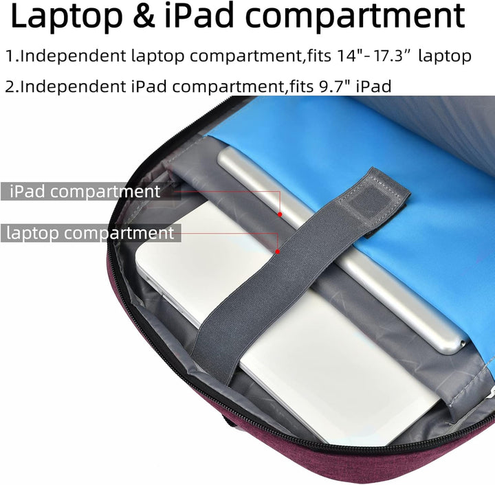 Uniwersalny plecak podróżny z USB, wodoodporny, z bocznymi kieszeniami na butelkę.