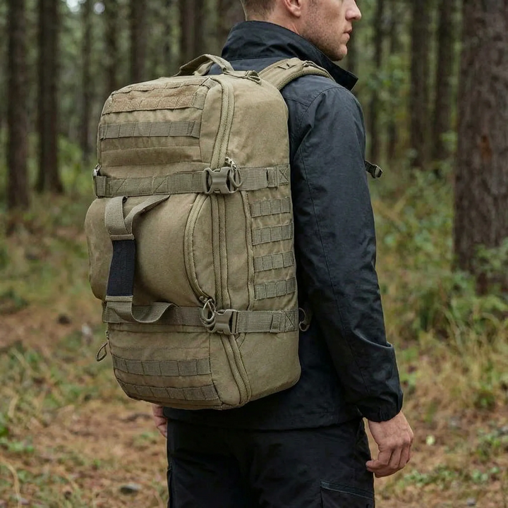 Uniwersalny plecak taktyczny MOLLE 30L/45L/80L idealny do turystyki, survivalu i wędrówek.